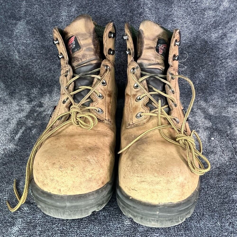 Red Wing Shoes King Toe Work Boots Mens Size 10.5 Brown Leather - Picture 2 of 8